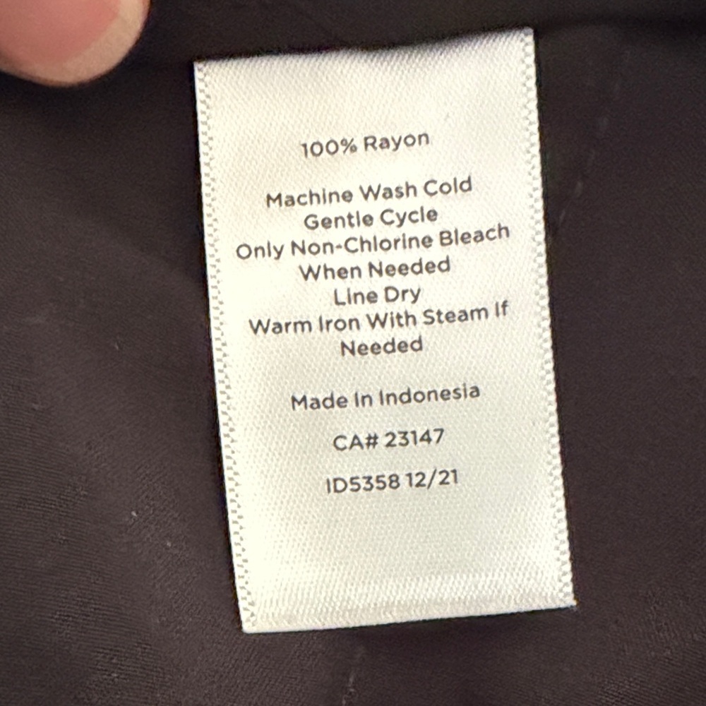 Talbots Tropical Leaf Patterned Flowy Cropped Pan… - image 7